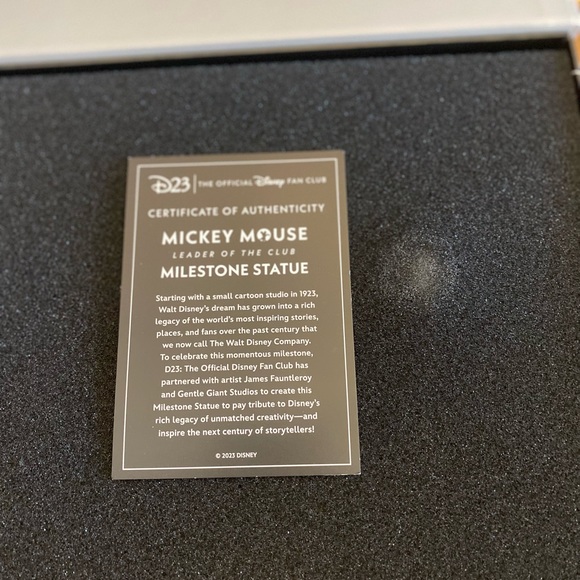 D23 Disney 100 Anniversary Mickey Statue - Picture 3 of 5